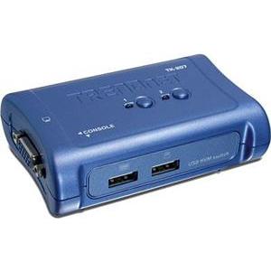 Trendnet TK-207K, 2-port KVM switch with VGA and USB connection to computers