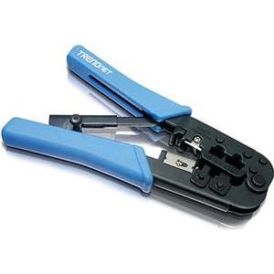 Trendnet TC-CT68, RJ-11 RJ-45 Crimp Cut Strip Tool, All steel construction for long term durability, Built-in cutter and stripper