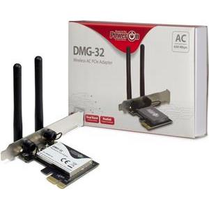 Inter-Tech Wi-Fi 5 PCIe Adapter DMG-32 2dBi Antenne 650Mbps retail