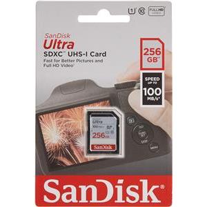 SanDisk Ultra 256GB SDXC memory card 100MB/s