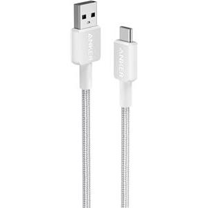 Anker 322 USB-A to USB-C braided cable 0.9m white