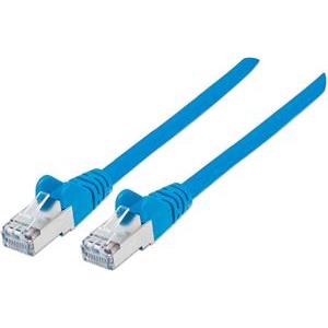 S/FTP 26 AWG, CAT7 Raw Cable, CAT6a Modular plugs, 7.5 m, Blue