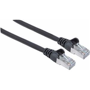 S/FTP 26 AWG, CAT7 Raw Cable, CAT6a Modular plugs, 7.5 m, Black