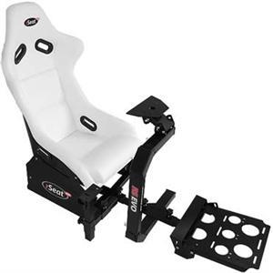 Racing Cockpit RS EVO V3, igrace sjediste, kompatibilno sa Logitech G25/G27, bijelo-crni