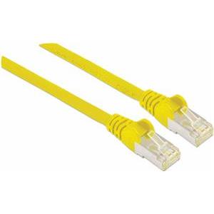 S/FTP 26 AWG, CAT7 Raw Cable, CAT6a Modular plugs, 0.5 m, Yellow