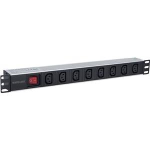Intellinet 163620 power distribution unit (PDU) 8 AC outlet(s) 1U Black, Silver