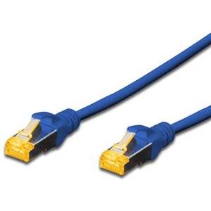 DIGITUS CAT 6A S/FTP patch kabel, 5m, plavi