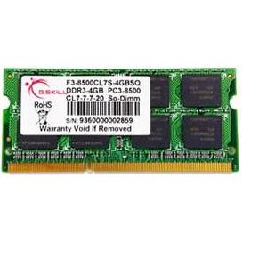 Memorija za notebook G.SKILL DDR3 1066MHz 2GB , F3-8500CL7S-2GBSQ PC-8500