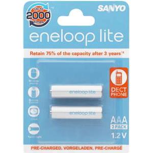 Baterija SANYO Eneloop Lite HR-4UQ-2BP, tip AAA, punjive, 2kom, 600mAh