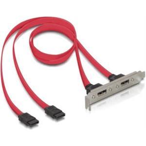 Bracket DELOCK, adapter 2x SATA interni na 2x eSATA eksterni