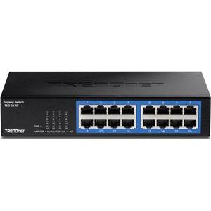 TRENDnet Switch 16 Port Gbit Desktop Switch /w metal