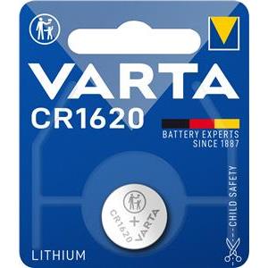 CR 1620, 70 mAh, 3V, 1.2g, 0.4 ccm