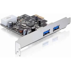 Kontroler PCI-E, DELOCK, USB 3.0 2x porta, low profile bracket
