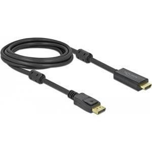 DELOCK DisplayPort 1.2 > HDMI Kabel 4K 60Hz 2,0m aktiv