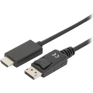 DIGITUS DisplayPort Adapterkabel DPort -> HDMIA St/St 8K 1m