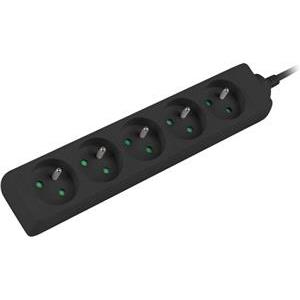 Lanberg 5 sockets PL 3.0m black