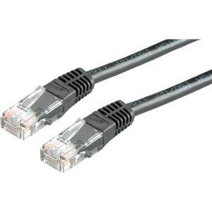 Roline VALUE Patch kabel Cat 6 UTP 5.0m crni (24AWG)