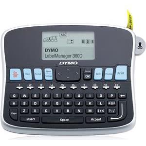 DYMO LabelManager 360D 6/9/12/19mm D1 Tapes Qwerty UK/HK