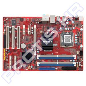 MB DFI Infinity Blood Iron P35-T2RL, iP35, S.775, d-DDR2/800MHz, PCIe, 8ch, G-LAN, RAID