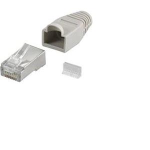 NaviaTec CAT5e shielded RJ45 plug for round cable, 10pc