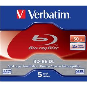 Verbatim BD-RE DL 50GB 2x 5 Pack Jewel Case