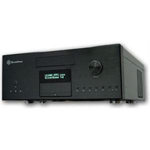 Chassis SILVERSTONE Lascala LC16M Desktop ATX , 7 slots, 4xUSB3.0, 2xIEEE-1394, audio, Steel, VFD Display, Remote Control, Remote Control, PSU optional, fan: 2 x 80mm, Black