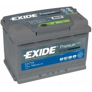 Akumulator Exide Premium B13 EA770 77Ah/760A (+ P) 278x175x190