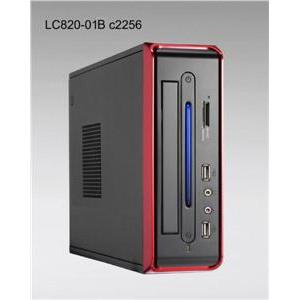 Linkworld 820-01B-C2256 Mini ITX Black Red Case with Card Reader drive bays 2,5