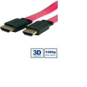 Roline HDMI High Speed Cable with Ethernet, UltraSlim, HDMI M - HDMI M, 3.0m