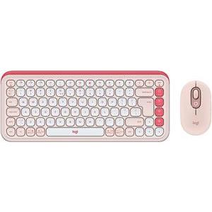 Keyboard & Mouse Logitech POP Icon Combo, Bluetooth, Rose, SLO g.