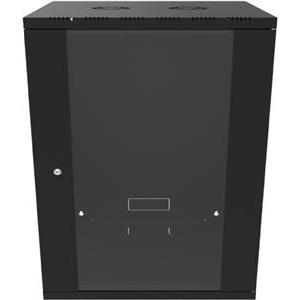 Canovate 18U 600x450x898 SINGLE zidni ormar s bočnim stranama koje se mogu otvoriti izvana, crni (WS3O-9-186DF)