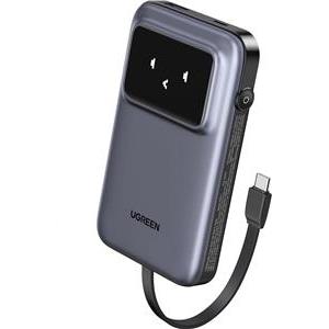 Ugreen Uno 10,000mAh 30w QC rechargeable portable battery with built-in USB-C cable
