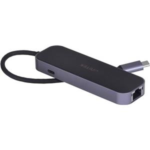 UNITEK HUB USB-C 3.1,RJ-45,3XUSB-A,HDMI,4K,PD100W