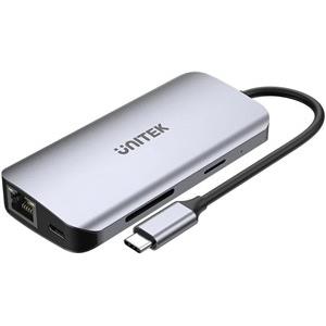 UNITEK ACTIVE HUB USB-C 2X HDMI 4K, RJ45, PD 100W