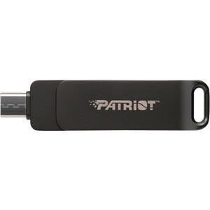 Flashdrive PATRIOT Rage R550 128GB 100 MB/S USB A+C Swivel Design (PE128GR550DSAD) Black