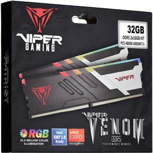 Patriot Memory Viper Venom memory module 32 GB 2 x 16 GB DDR5 6000 MHz CL30 XMP3 (PVVR532G600C30K)