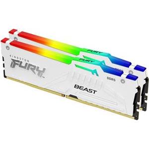 Kingston Technology FURY Beast 32GB 6000MT/s DDR5 CL36 DIMM (Kit of 2) White RGB EXPO, KF560C36BWE2AK2-32