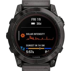 Garmin fenix 7X PRO Sapphire SOLAR Carbon Gray DLCTitanium/Titanium remen, 010-02778-30
