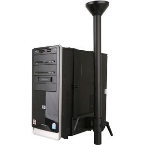 Techly ICA-CS 63 CPU holder Desk-mounted CPU holder Black