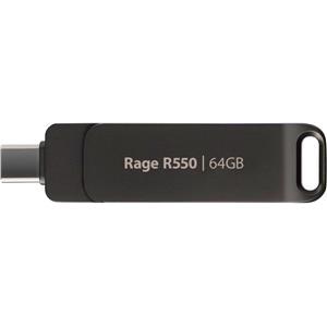Patriot 64GB 100MB/s Rage 550 USB 3.2 + USB-C memory stick