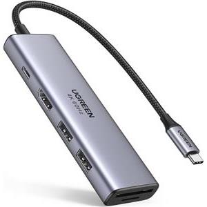 Ugreen 6in1 USB-C HUB 4K HDMI+card reader+2xUSB+PD 100W