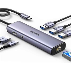 Ugreen 6-in-1 USB-C Hub (100 W PD, 4K@30Hz HDMI)