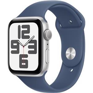 APPLE Watch SE GPS + Cellular 44mm Silver Aluminium Case with Denim Sport Band - S/M