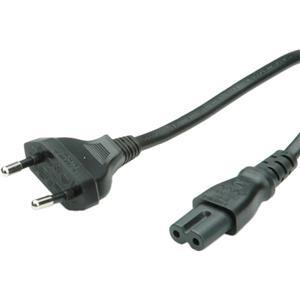 Roline VALUE Euro naponski kabel, 2-pin, crni, 3.0m