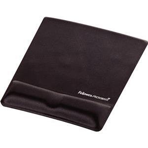 Fellowes Health-V™ Fabrik Wrist/Mouse Pad, Black