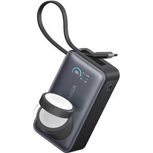 Anker MagOn Powerbank 10000 mAh, 35W with built-in cable and wireless Apple Watch charging