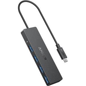 Anker Ultra Slim 4-port USB-C hub black