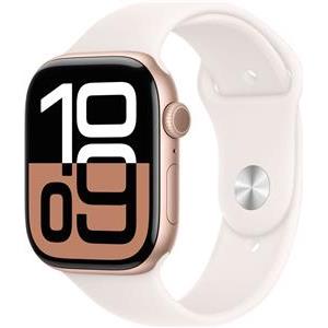APPLE Watch Series 10 GPS 46mm Rose Gold Aluminium Case with Light Blush Sport Band - M/L