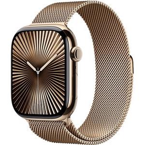 APPLE Watch Series 10 GPS + Cellular 42mm Silver Aluminium Case with Denim Sport Band - S/M