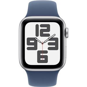APPLE Watch SE GPS 40mm Silver Aluminium Case with Denim Sport Band - S/M